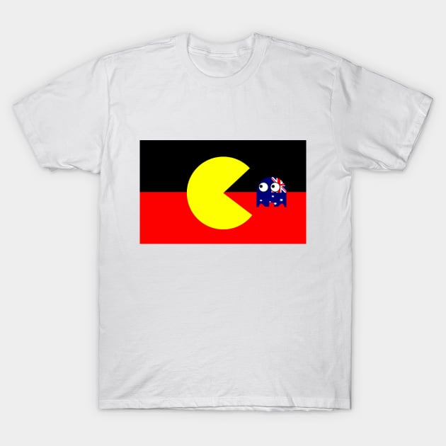 Australian Aboriginal flag T-Shirt by Wickedcartoons